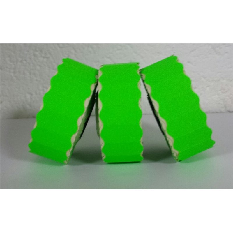 15,000 Fluorescent Green Permanent 26mm x 12mm Price Gun Labels CT4 Puma Lynx Motex Pricing