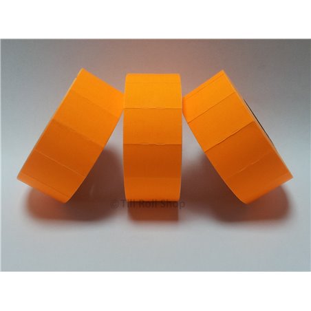 30,000 Fluorescent Orange Permanent Price Gun Pricing Labels - 26mm x 16mm - CT7