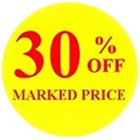 '30% off' Promotional Labels / Stickers - Qty: 500