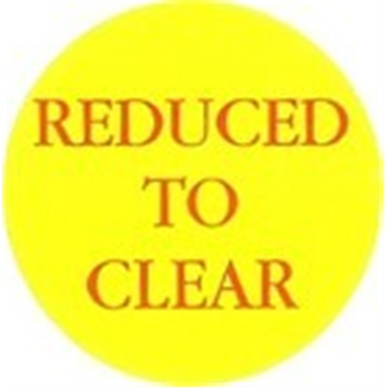 'Reduced To Clear' Promotional Labels / Stickers - Qty: 500 'Reduced To Clear' Promotional Labels / Stickers - Qty: 500