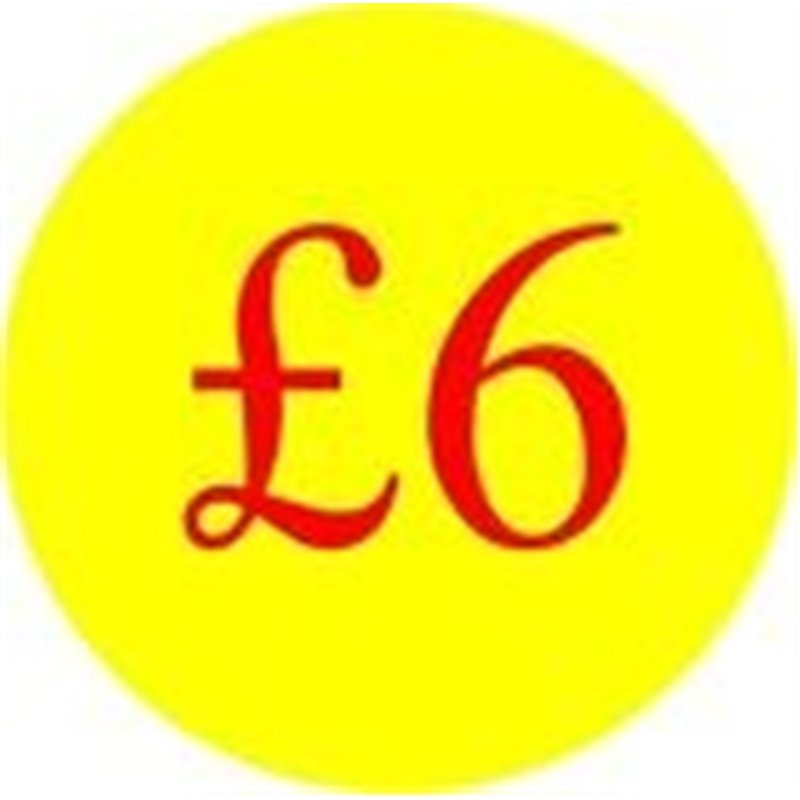 '£6' Promotional Labels / Stickers - Qty: 2000