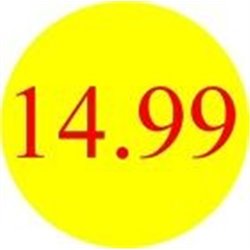 '14.99' Promotional Labels / Stickers - Qty: 2000