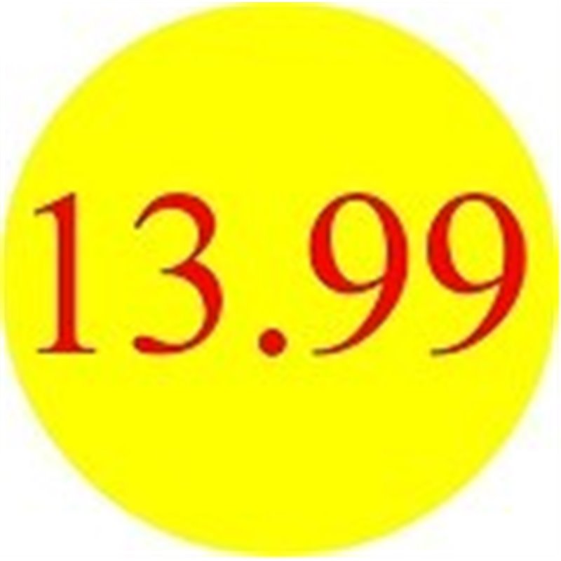 '13.99' Promotional Labels / Stickers - Qty: 2000