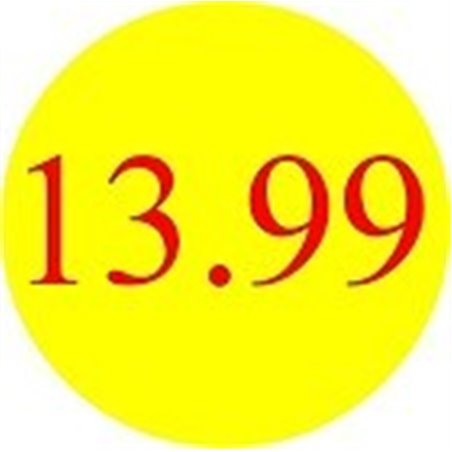 '13.99' Promotional Labels / Stickers - Qty: 2000
