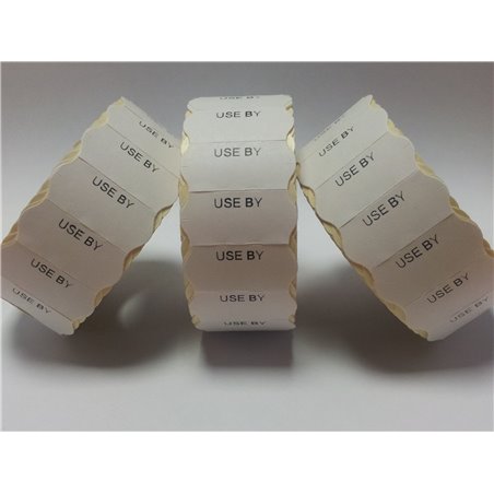 45,000 White 'Best Before' 26mm x 12mm Price Gun Labels CT4 Puma Lynx Motex Pricing