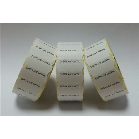 45,000 White 'Expiry Date' 26mm x 12mm Price Gun Labels CT4 Puma Lynx Motex Pricing