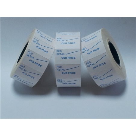 30,000 White 'Best Before' Price Gun Pricing Labels - 26mm x 16mm - CT7