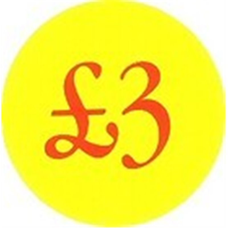 50mm '2.50' Promotional Labels / Stickers Qty 500