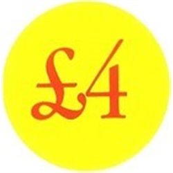 '£4' Promotional Labels / Stickers - Qty: 2000