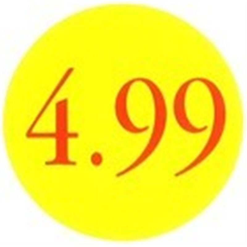 '4.99' Promotional Labels / Stickers - Qty: 500 '4.99' Promotional Labels / Stickers - Qty: 500