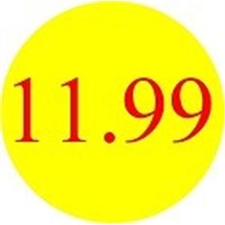 '11.99' Promotional Labels / Stickers - Qty: 500
