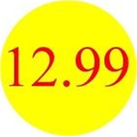 '12.99' Promotional Labels / Stickers - Qty: 2000