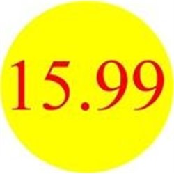 '15.99' Promotional Labels / Stickers - Qty: 500