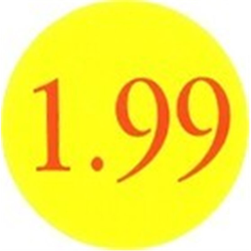 '1.99' Promotional Labels / Stickers - Qty: 2000