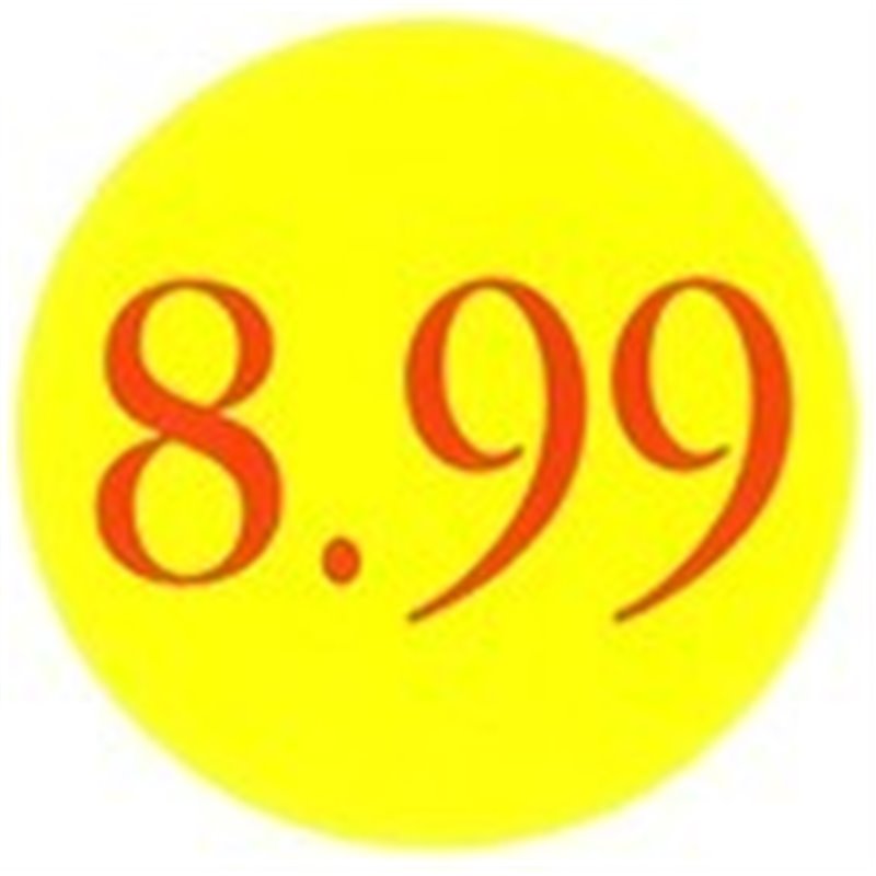 '8.99' Promotional Labels / Stickers - Qty: 2000 '8.99' Promotional Labels / Stickers - Qty: 2000