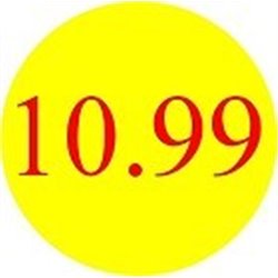 '10.99' Promotional Labels / Stickers - Qty: 2000