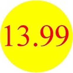 '13.99' Promotional Labels / Stickers - Qty: 500