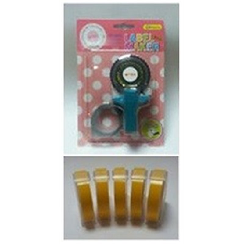 Motex E101 Embossing Tape Gun Starter Pack - Yellow