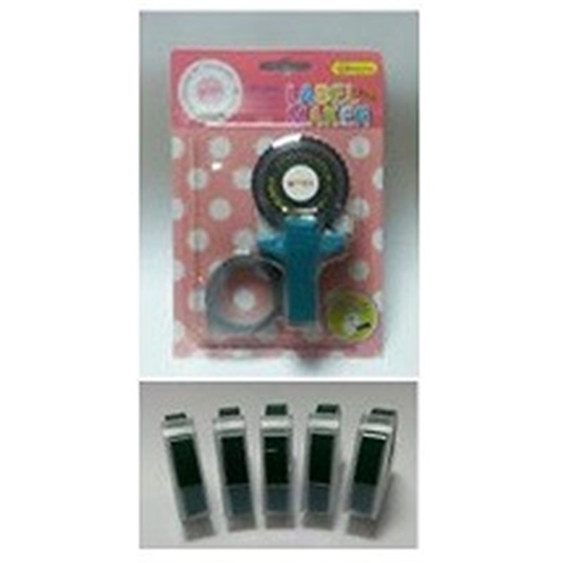 Motex E101 Embossing Tape Gun Starter Pack - Green