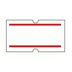 45,000 White Peelable (Red Border) Price Gun Pricing Labels - CT1 22 x 12mm