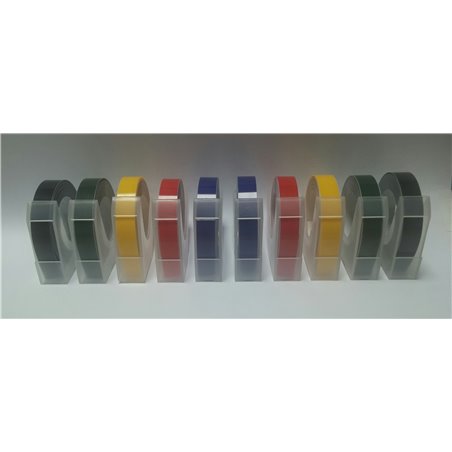 Motex E101 Embossing Tape (1 of each Colour)(Pack of 5)