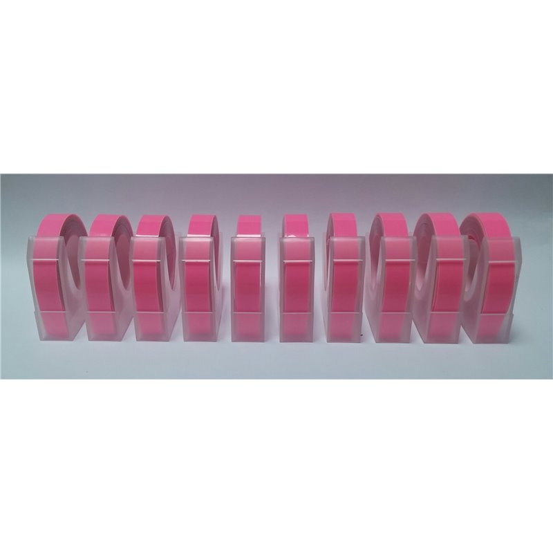 Motex E101 Embossing Tape (Fluorescent Pink)(Pack of 5)